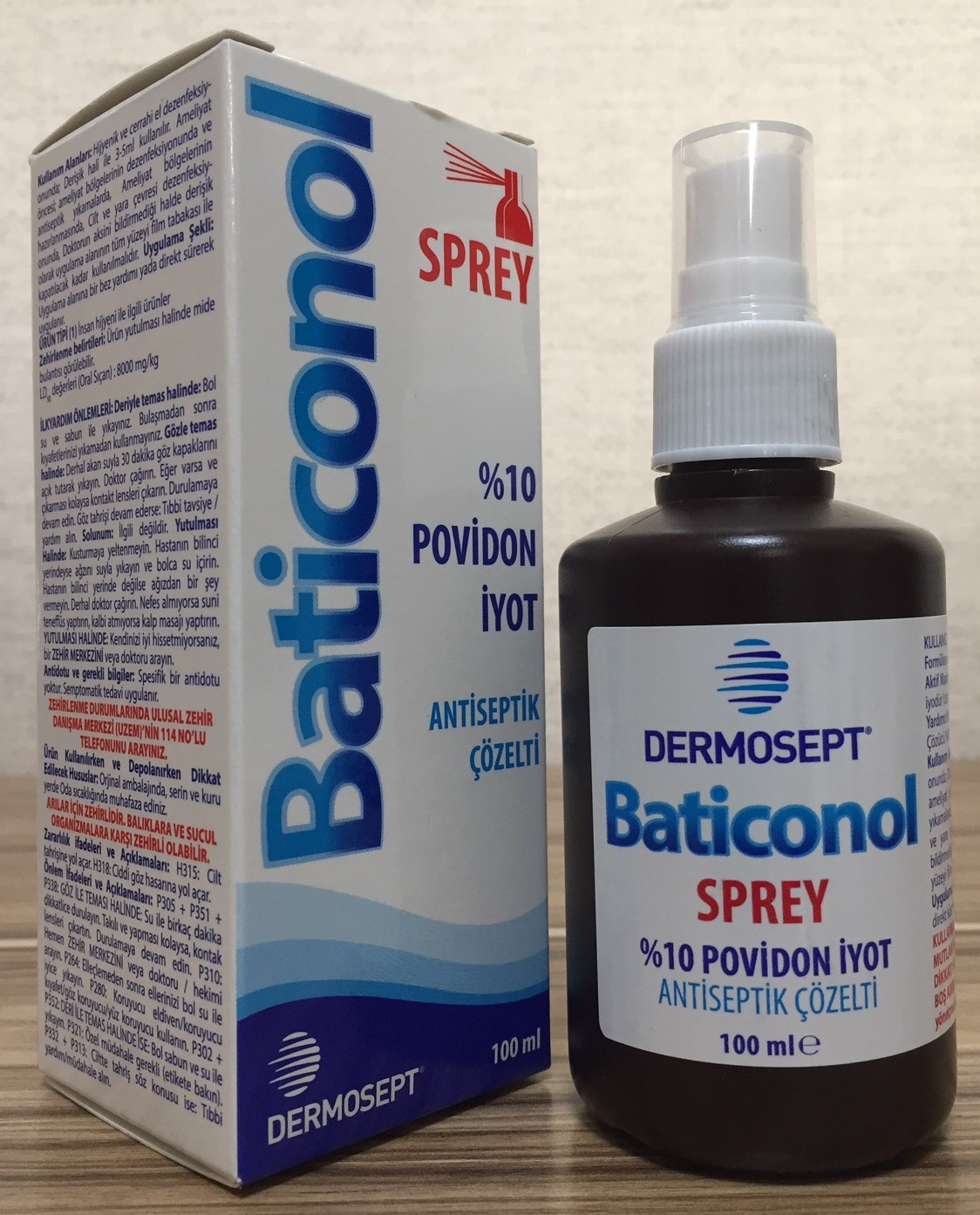 Baticon 100 Ml Sprey % 10 Povidon İyot